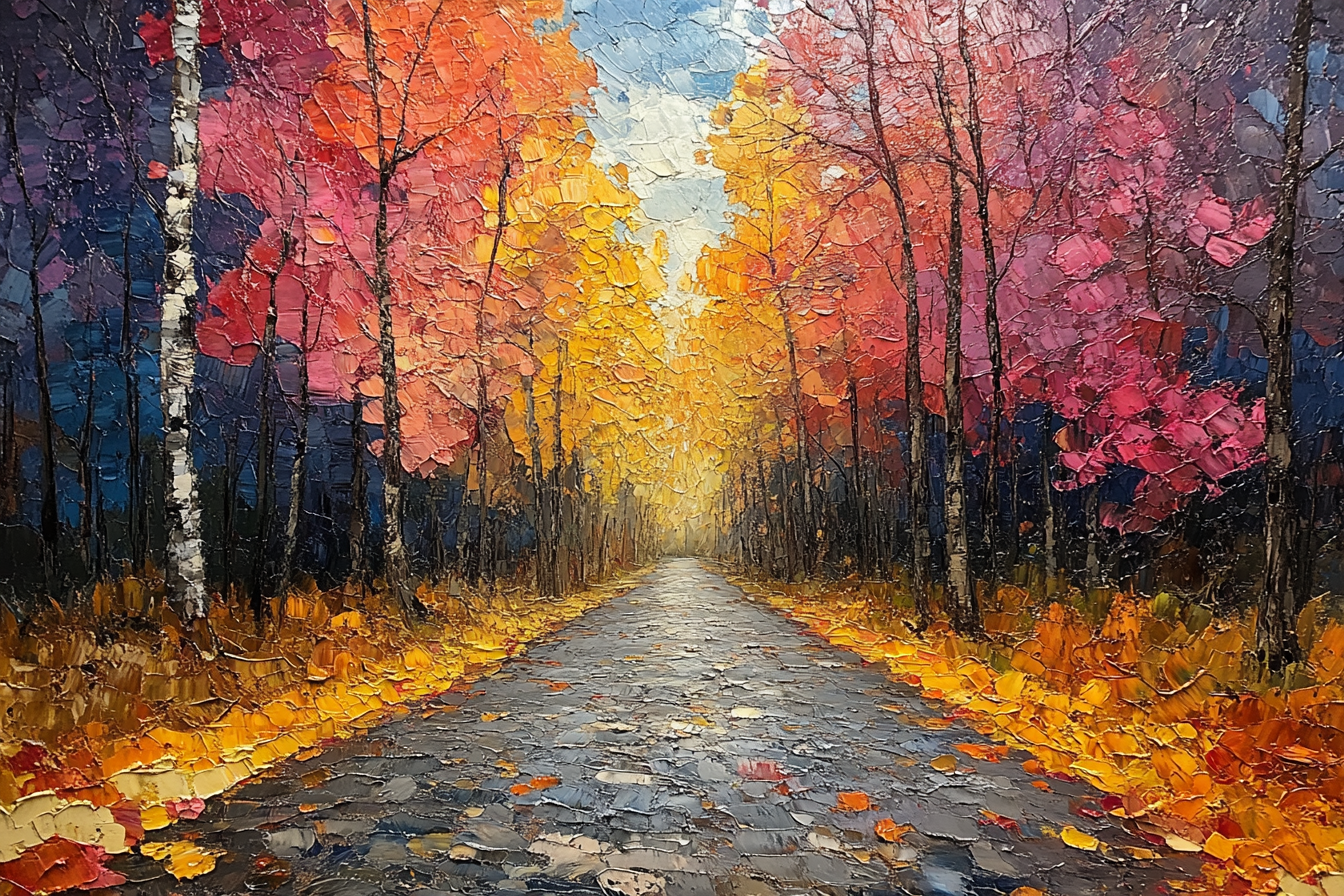 Spalvų Alėja paveikslas